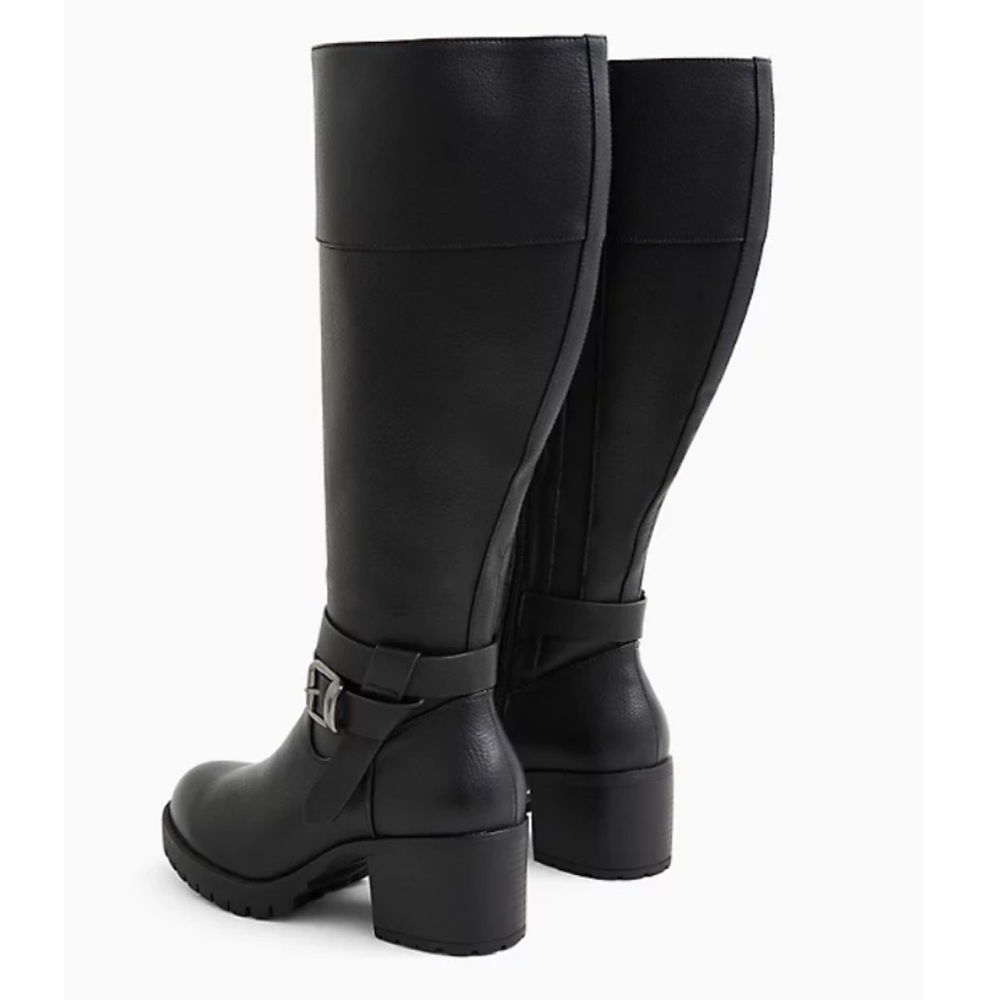 NWT TORRID WW/CALF Lug Sole Buckle Boot - Picture 4 of 11